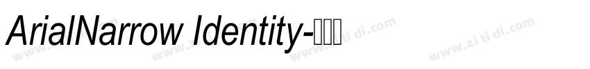 ArialNarrow Identity字体转换